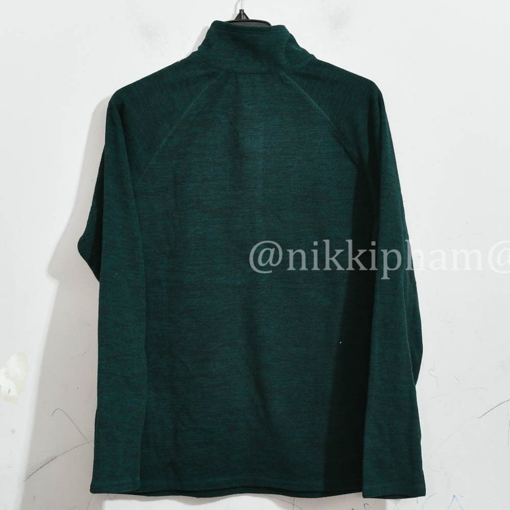 NWT Eddie Bauer Ladies' Fleece 1/4 Zip IN GREEN - Picture 4 of 5